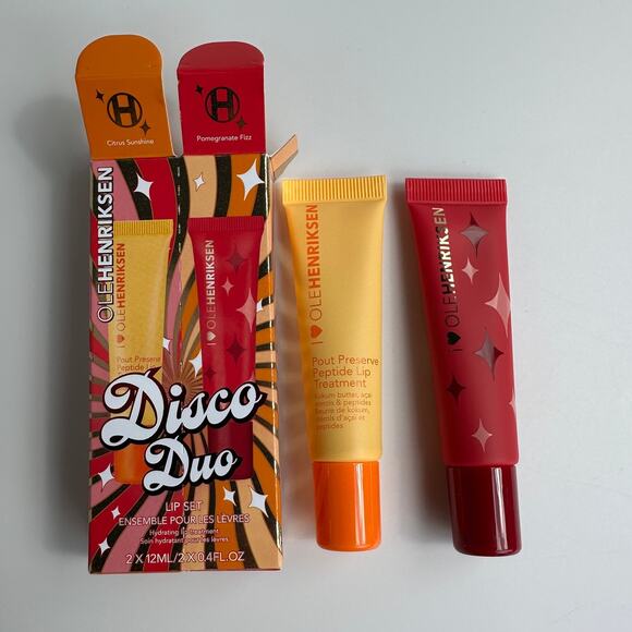 Ole Henriksen Disco Duo Pout Preserve Hydrating Peptide Lip Treatment Pomegranat - Picture 2 of 10